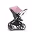 Bugaboo Fox 2 seat and carrycot pushchair soft pink sun canopy, grey melange fabrics, aluminium base - Thumbnail Slide 6 of 10