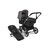 Bugaboo Donkey 5 Mono 2-in-1 stroller graphite base, midnight black fabrics, grey mélange sun canopy - Thumbnail Slide 1 van 12