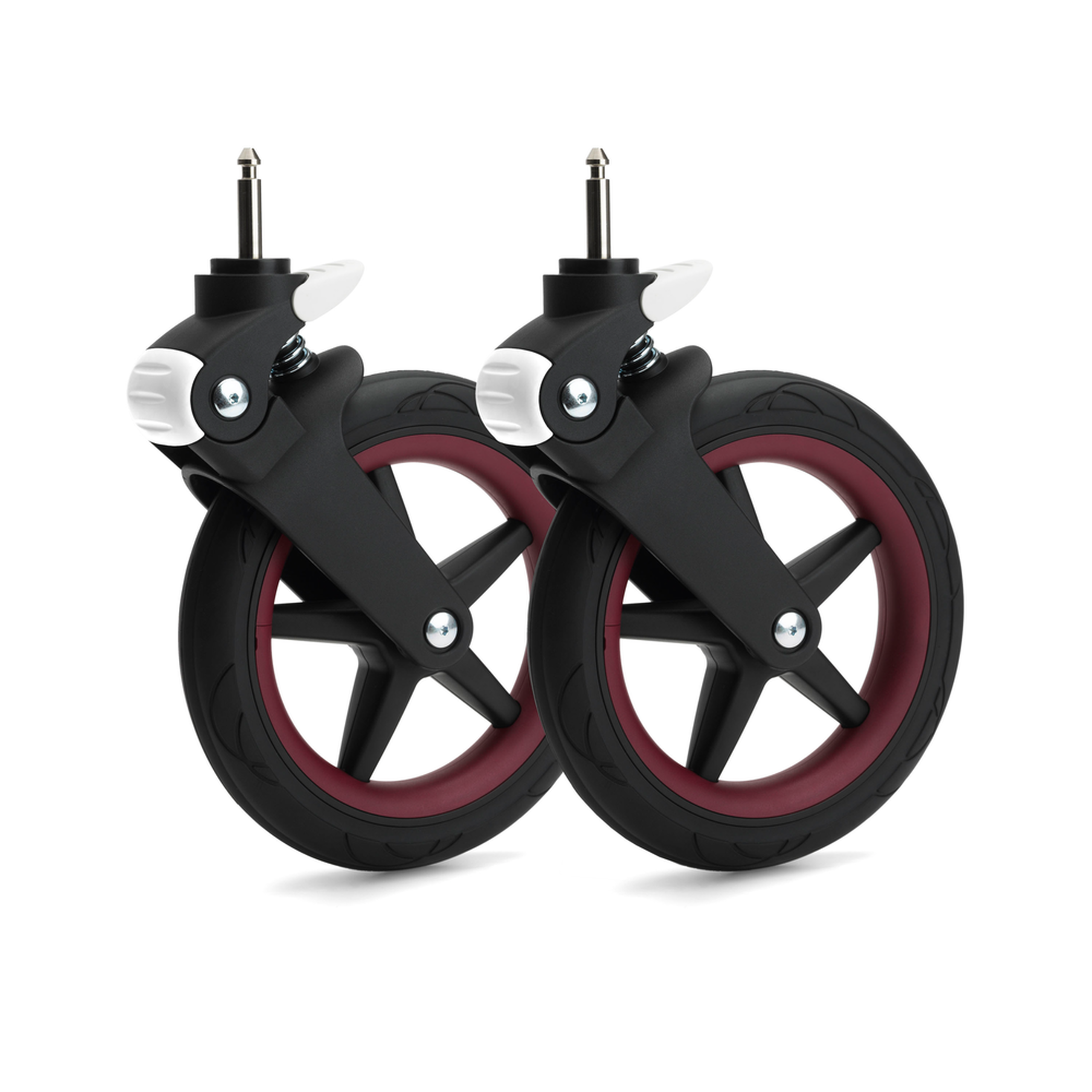 Bugaboo Fox wheel caps DARK RED - Thumbnail Slide 3 of 3