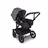 PP Bugaboo Donkey 5 Mono bassinet and seat stroller black base, midnight black fabrics, grey mélange sun canopy - Thumbnail Slide 2 van 11