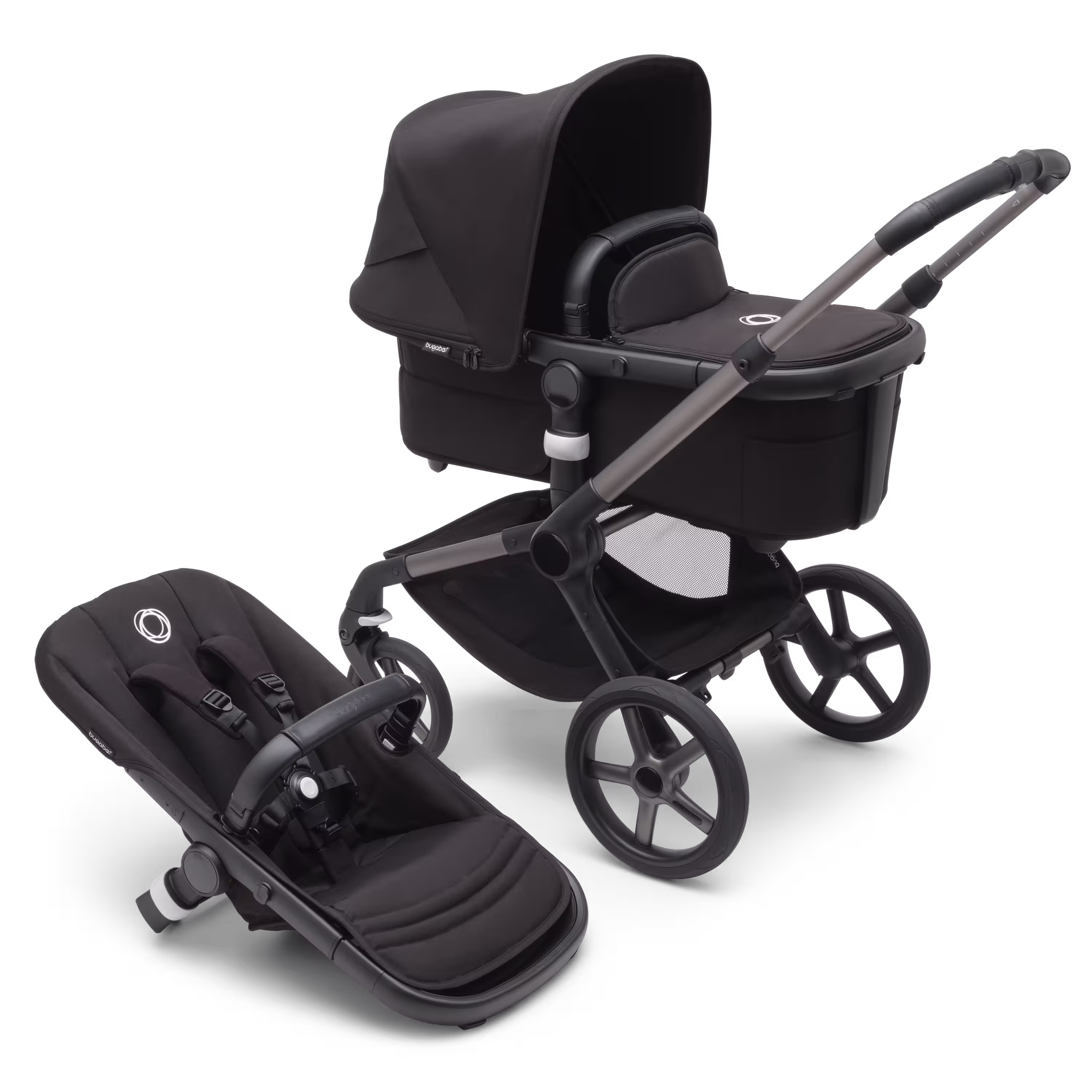 Refurbished Bugaboo Fox 5 complete GRAPHITE/MIDNIGHT BLACK-MIDNIGHT BLACK - Main Modal Image Slide 1 van 5