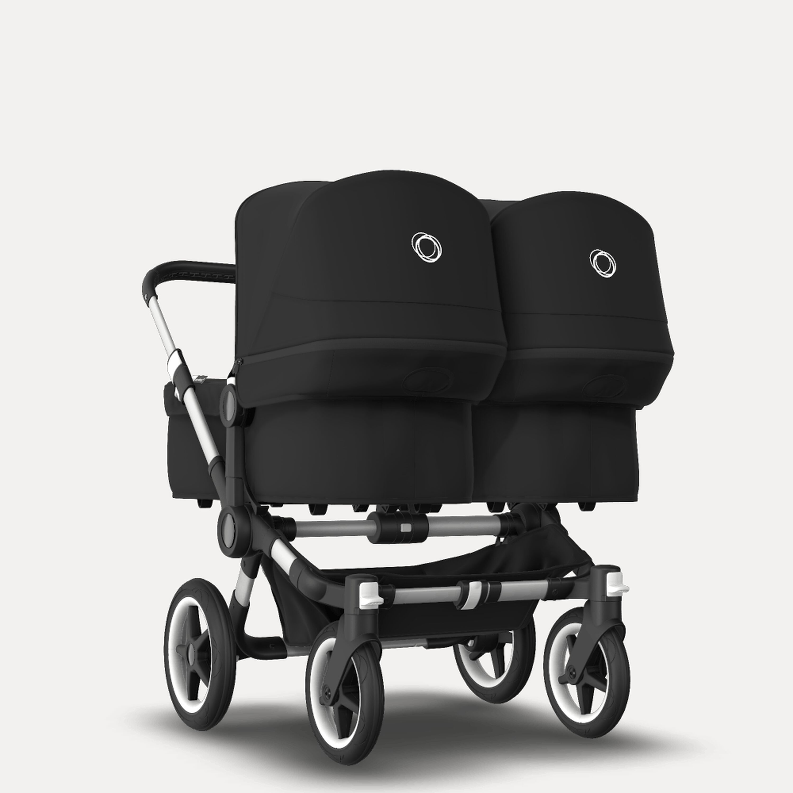 Bugaboo Donkey 3 Twin travel system black sun canopy, black fabrics, aluminium base - Main Modal Image Slide 8 of 15