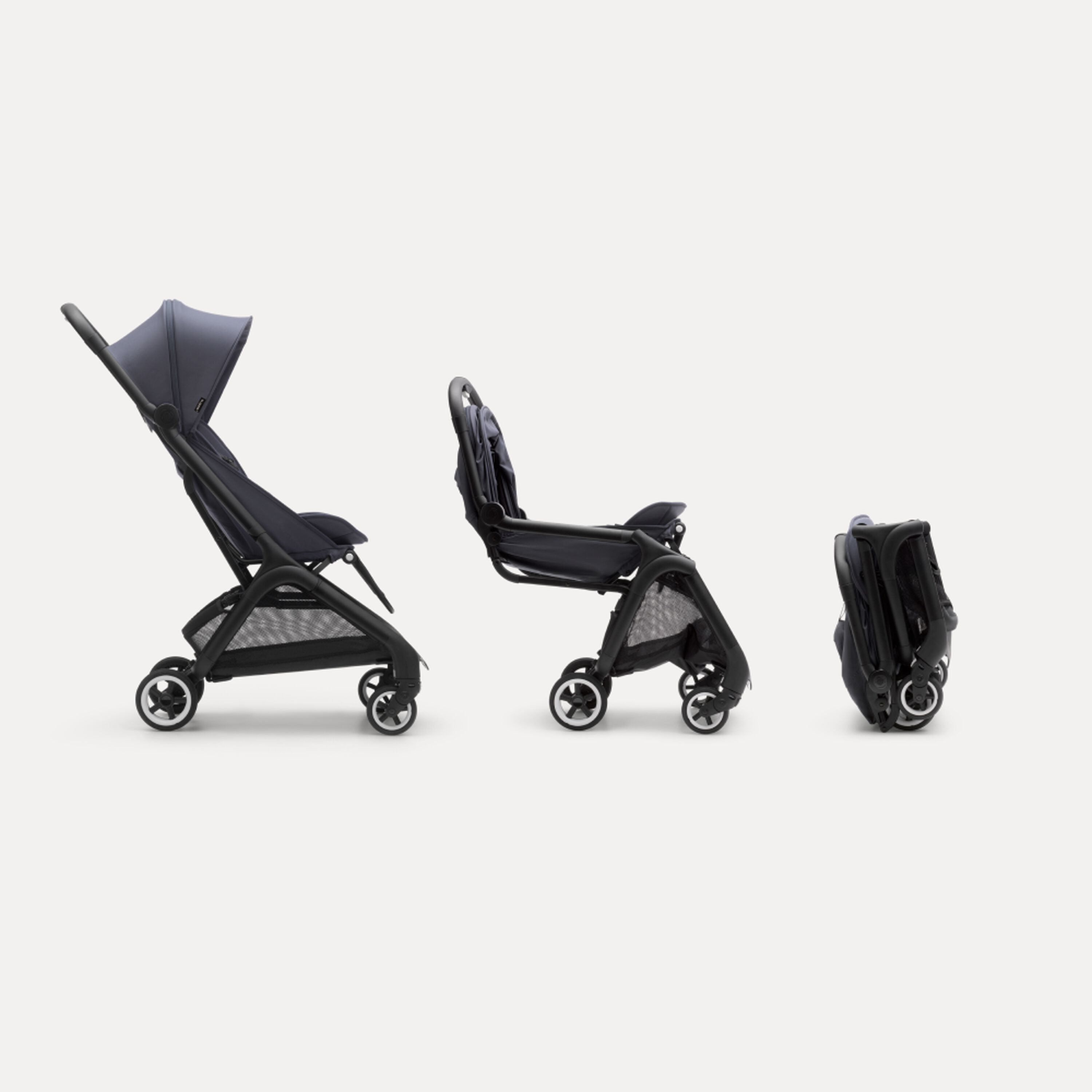 Bugaboo Butterfly travel stroller black base, forest green fabrics, forest green sun canopy - Main Modal Image Slide 6 of 13