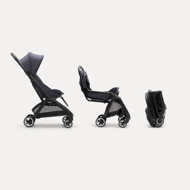 Bugaboo Butterfly travel stroller black base, forest green fabrics, forest green sun canopy - Main Image Slide 6 of 13
