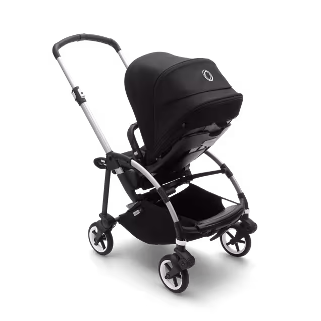 Bugaboo Bee 6 bassinet and seat stroller black sun canopy, black fabrics, aluminium base - Main Image Slide 3 of 3