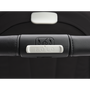Close up on the Bugaboo Dragonfly stroller's handlebar, focusing on the big white 'Fold' button. - Thumbnail Slide 15 of 18