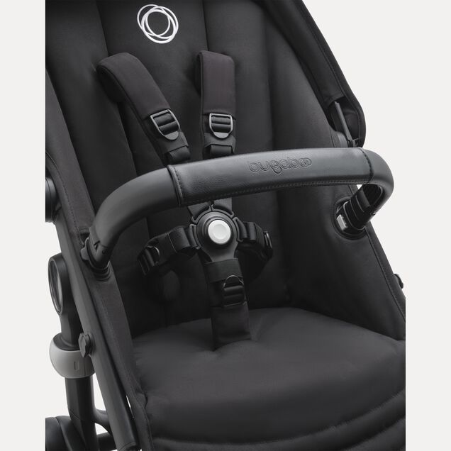 Bugaboo Fox 5 2-in-1 stroller black base, grey melange fabrics, astro purple sun canopy - Main Image Slide 10 of 12