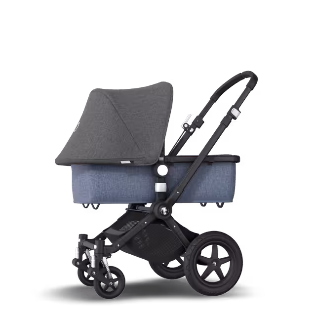 Bugaboo Cameleon3 Plus grey melange sun canopy, blue melange fabrics, black base - Main Image Slide 2 of 6