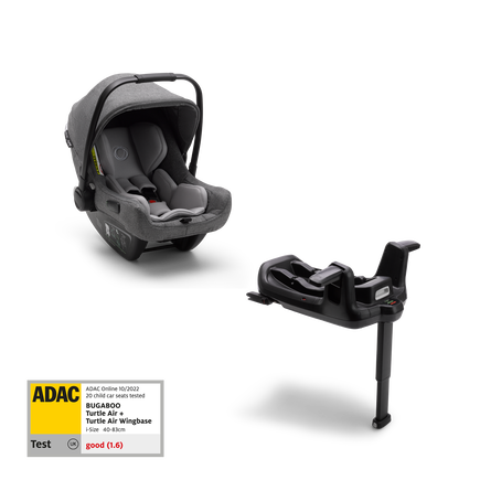 Bugaboo Turtle air by Nuna car seat UK GREY with Isofix wingbase - view 1