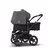 Bugaboo Donkey 3 Duo seat and bassinet stroller grey melange sun canopy, black fabrics, black base - Thumbnail Slide 2 of 5