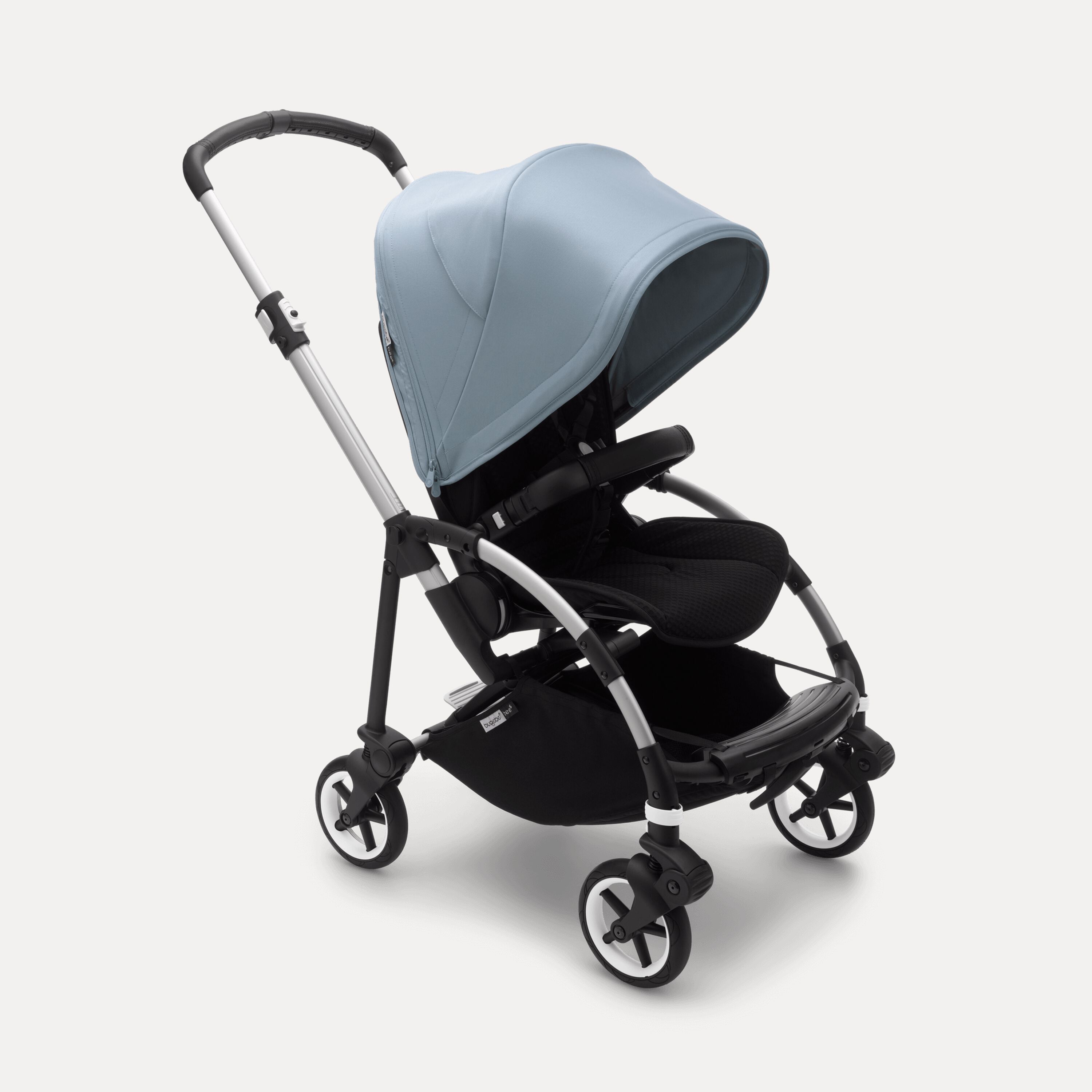 Bugaboo Bee 6 seat stroller vapor blue sun canopy, black fabrics, aluminium base - Main Modal Image Slide 1 of 2
