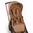 Bugaboo x Stella McCartney Dragonfly Plus seat stroller tobacco brown base, tobacco brown fabrics, tobacco brown sun canopy - Thumbnail Slide 7 of 12