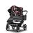 Bugaboo Donkey 5 Duo double stroller graphite base, grey mélange fabrics, animal explorer pink/ red sun canopy - Thumbnail Slide 3 of 10