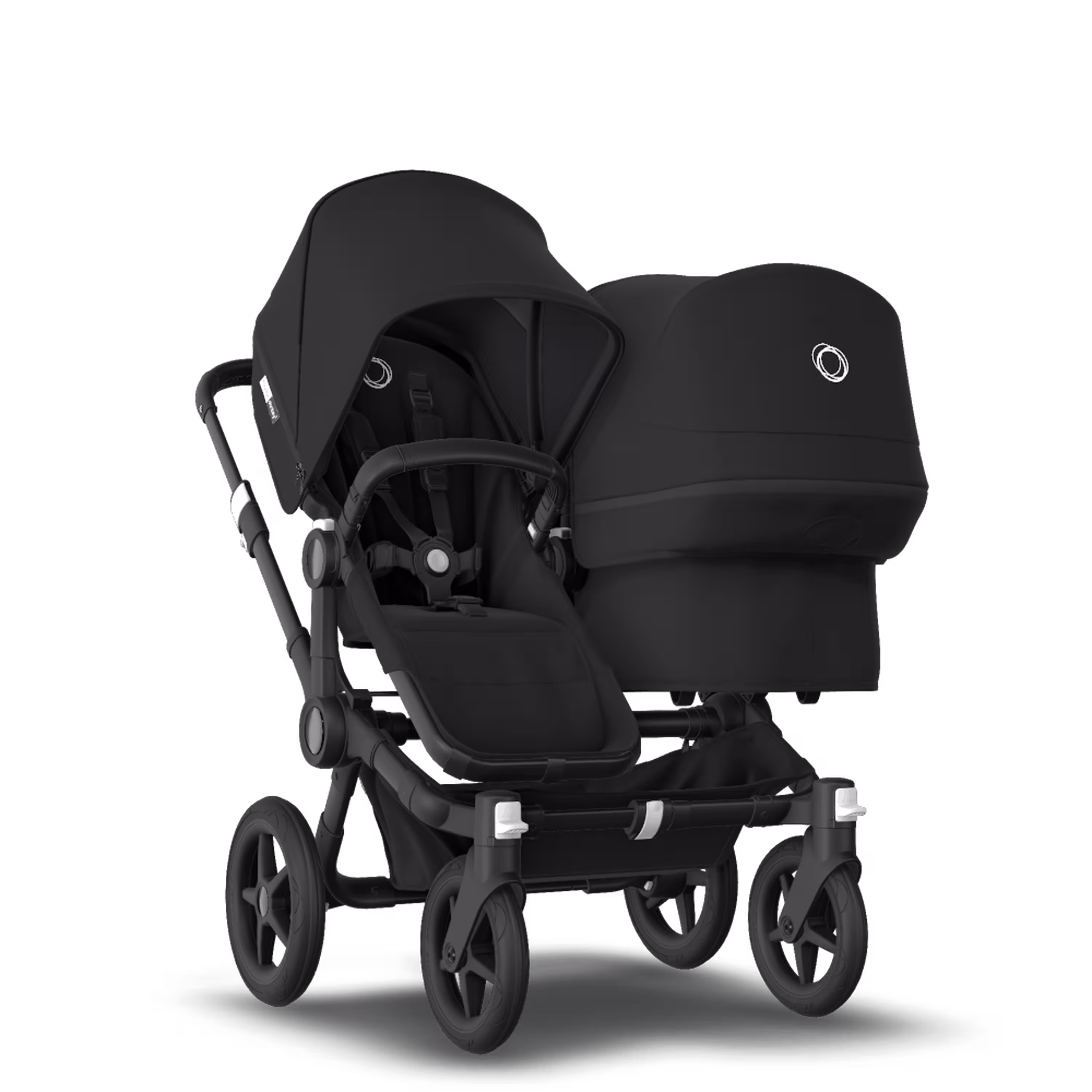 Bugaboo Donkey 3 Duo Black sun canopy, black seat, black chassis - Main Modal Image Slide 1 of 6