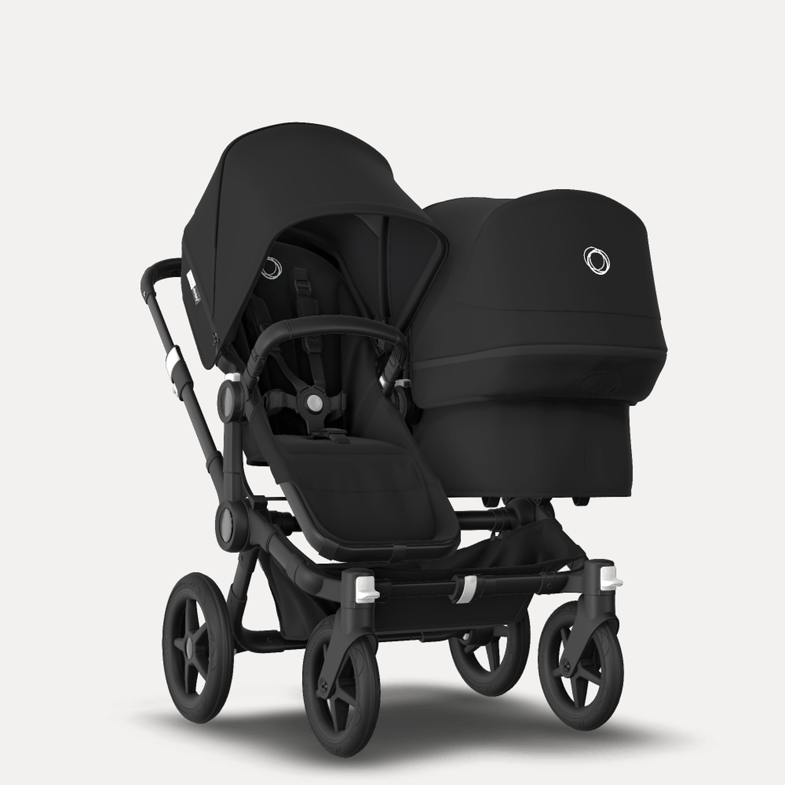 Bugaboo Donkey 3 Duo Black sun canopy, black seat, black chassis - Main Modal Image Slide 1 of 6