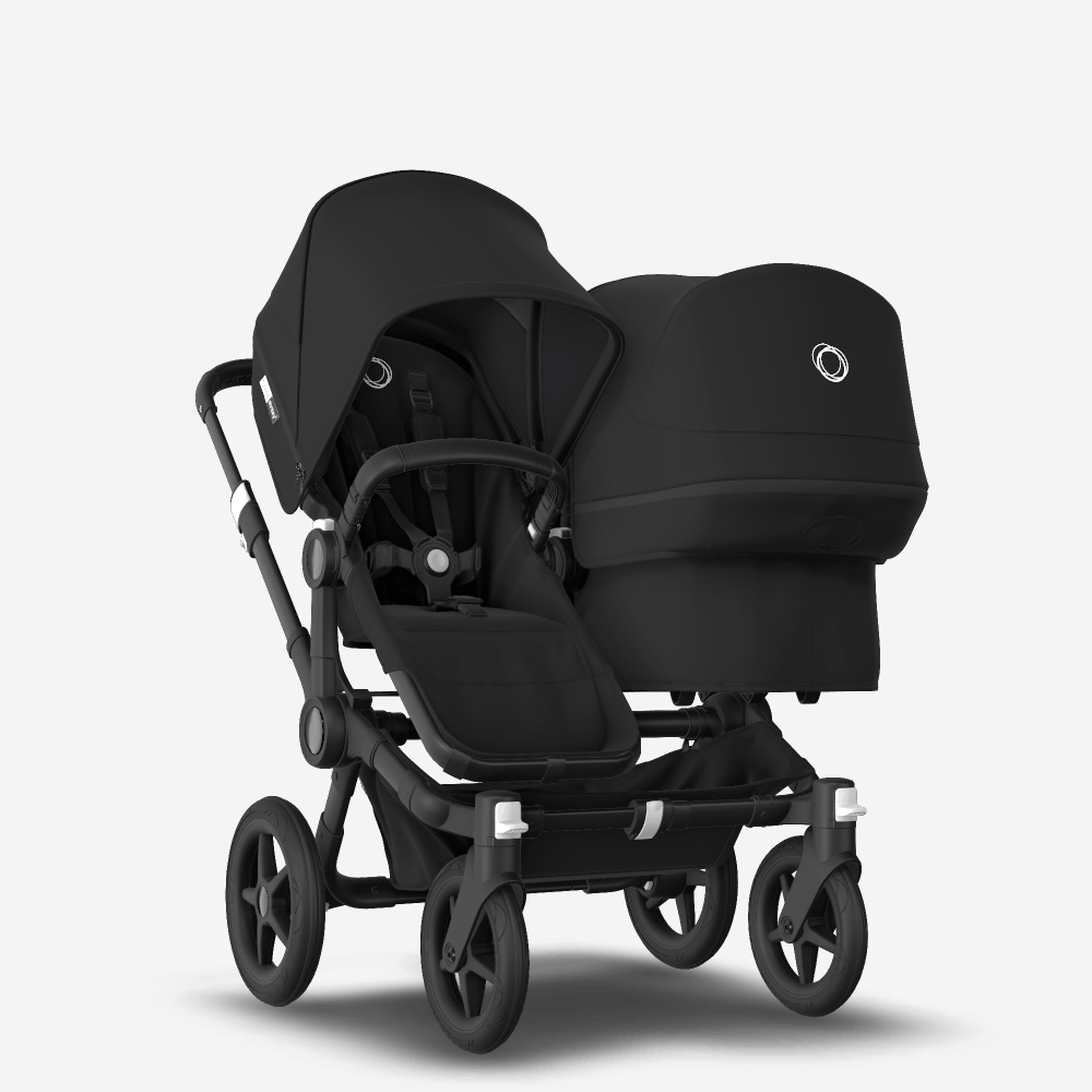 Bugaboo Donkey 3 Duo Black sun canopy, black seat, black chassis - Main Modal Image Slide 1 of 6