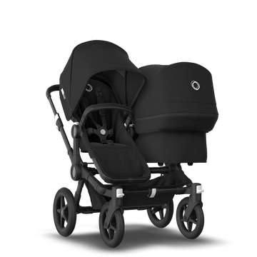 Bugaboo Donkey 3 Duo Black sun canopy, black seat, black chassis