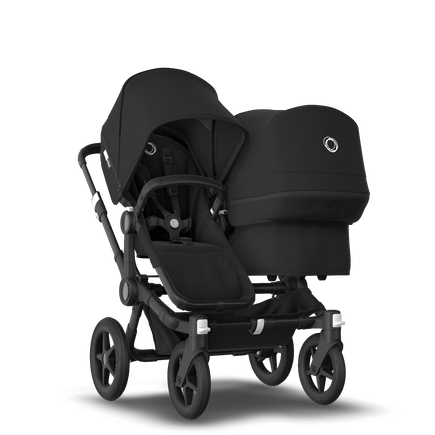 Bugaboo Donkey 3 Duo Black sun canopy, black seat, black chassis - view 1