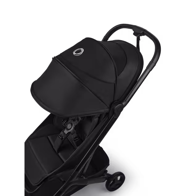 Bugaboo Butterfly 2 Plus travel pram black base, forest green fabrics, forest green sun canopy - Main Image Slide 6 of 12