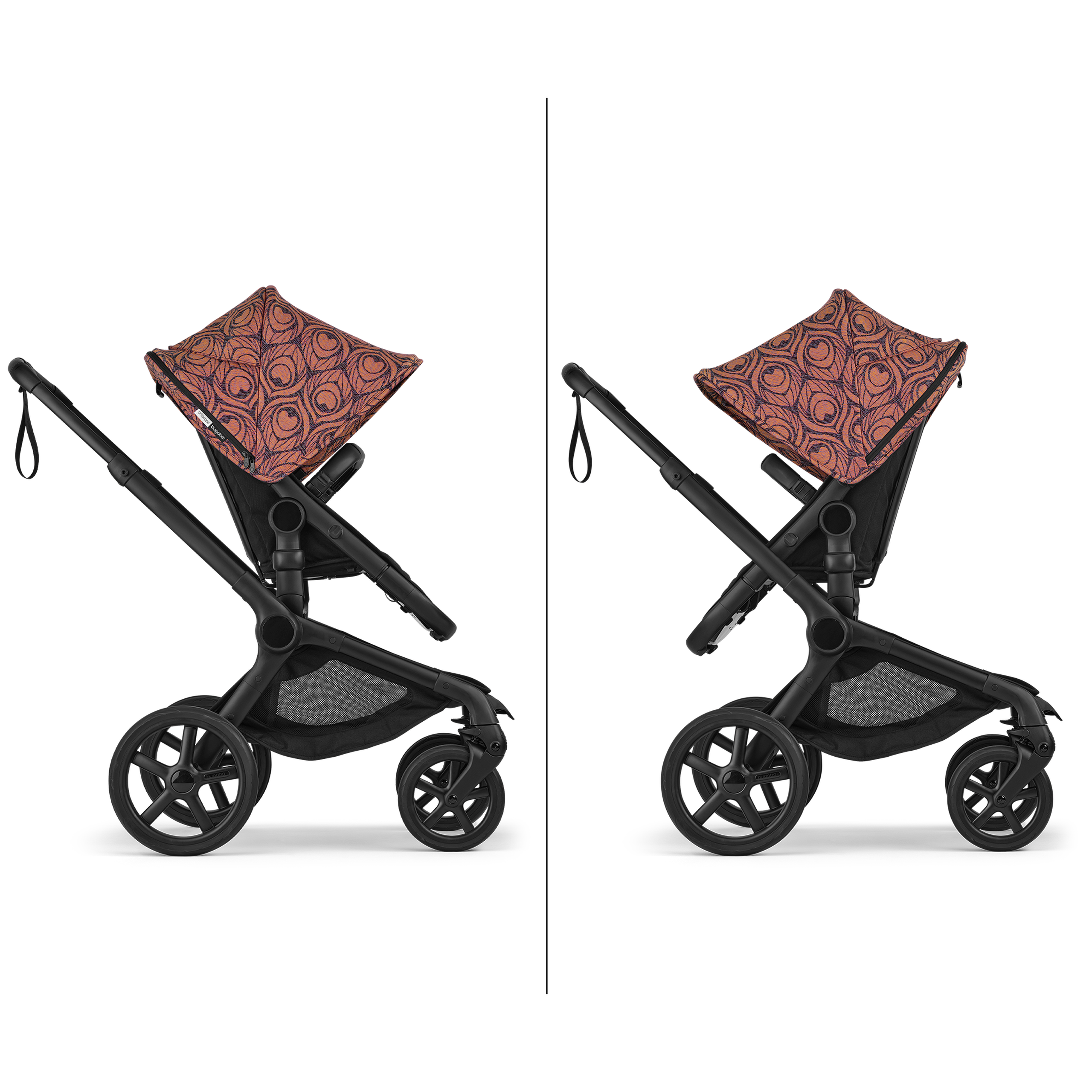 Bugaboo X Artipoppe Fox 5 Renew Limited Edition 2-in-1 pushchair black base, heritage black fabrics, bugaboo x artipoppe sun canopy - Thumbnail Slide 7 of 10