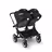 Bugaboo Donkey 5 twin stroller graphite base, grey mélange fabrics, midnight black sun canopy - Thumbnail Slide 3 of 12