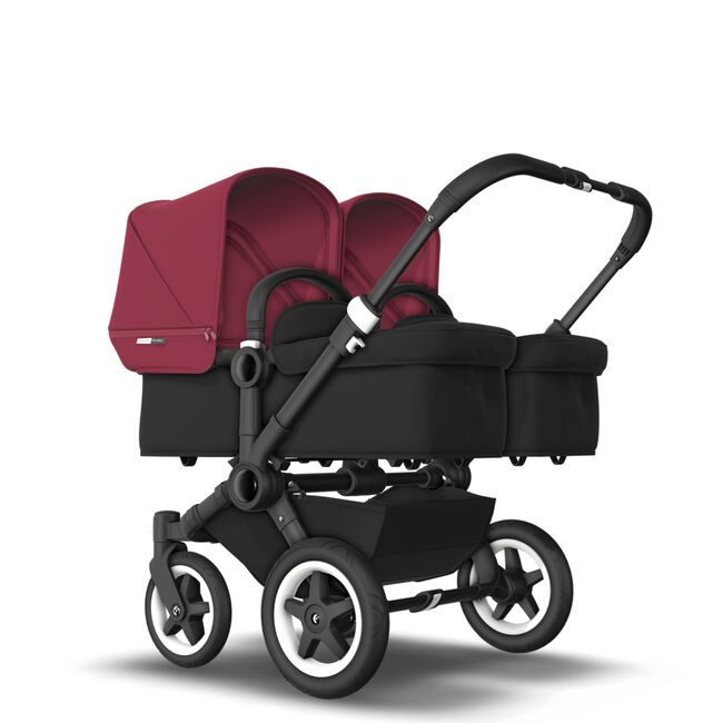 US - D2T stroller bundle black, black, ruby red - Main Image Slide 1 of 2