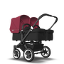 US - D2T stroller bundle black, black, ruby red - Thumbnail Slide 1 of 2