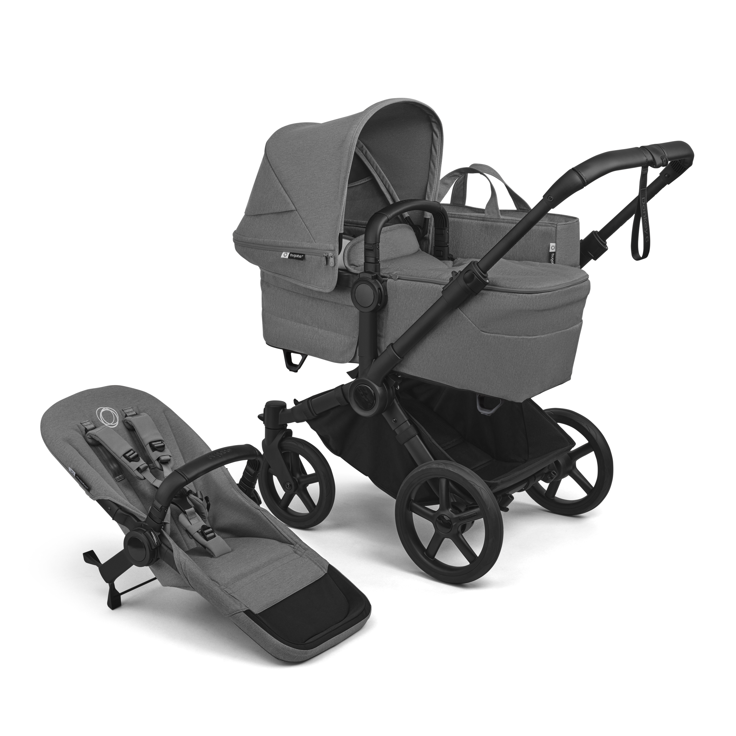 Bugaboo Donkey 6 2-in-1 stroller moon grey sun canopy, moon grey