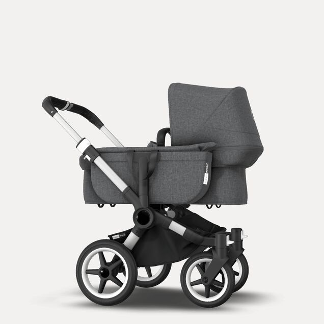 Bugaboo Donkey 3 Mono travel system grey melange sun canopy, grey melange fabrics, aluminium base - Main Image Slide 5 of 18