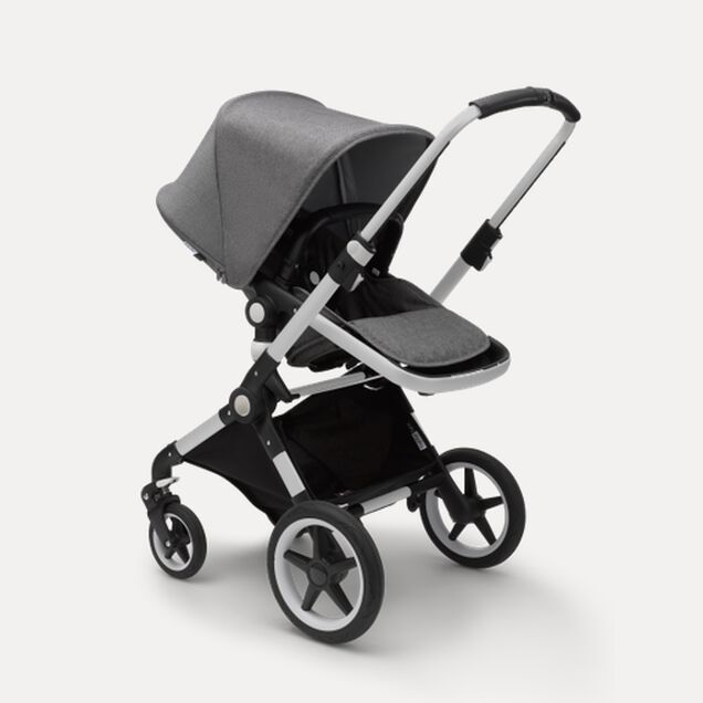 Lynx Grey Melange Sun Canopy, Grey Melange Fabrics, Aluminium Chassis - Main Image Slide 1 of 5