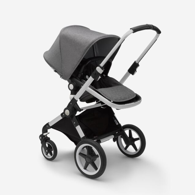 Lynx Grey Melange Sun Canopy, Grey Melange Fabrics, Aluminium Chassis - Main Image Slide 1 of 5