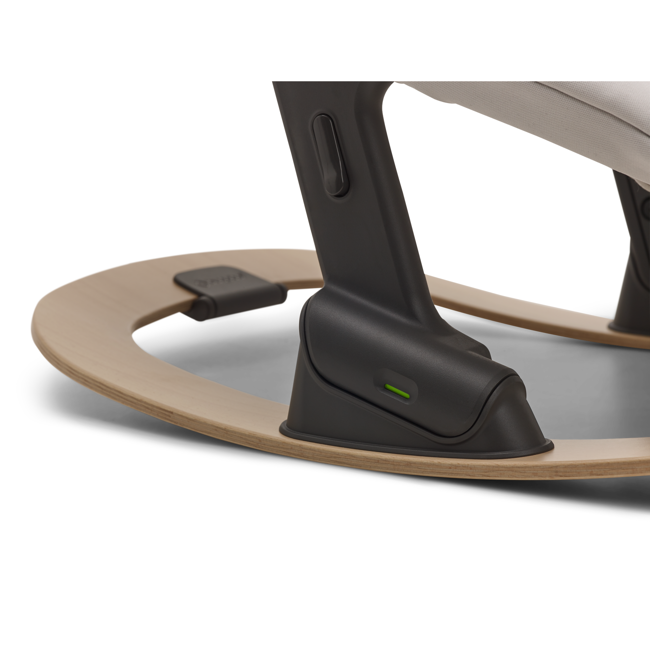 Close up of the safety indicators on the Bugaboo Giraffe rocker frame. - Thumbnail Slide 4 of 5