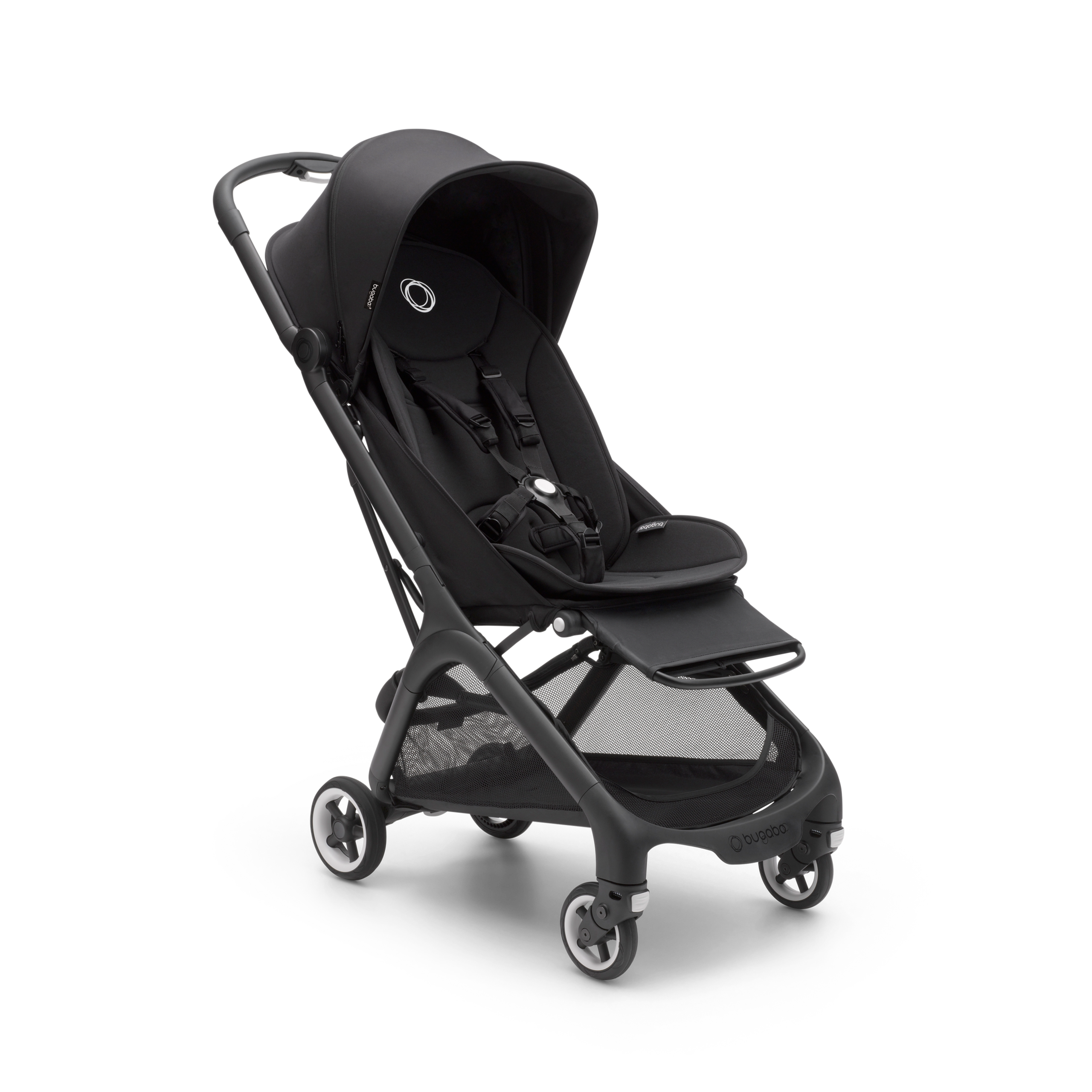 Bugaboo Butterfly Reisebuggy Schwarz gestell, midnight black Bezüge, midnight black Sonnendach - Thumbnail Slide 1 of 14