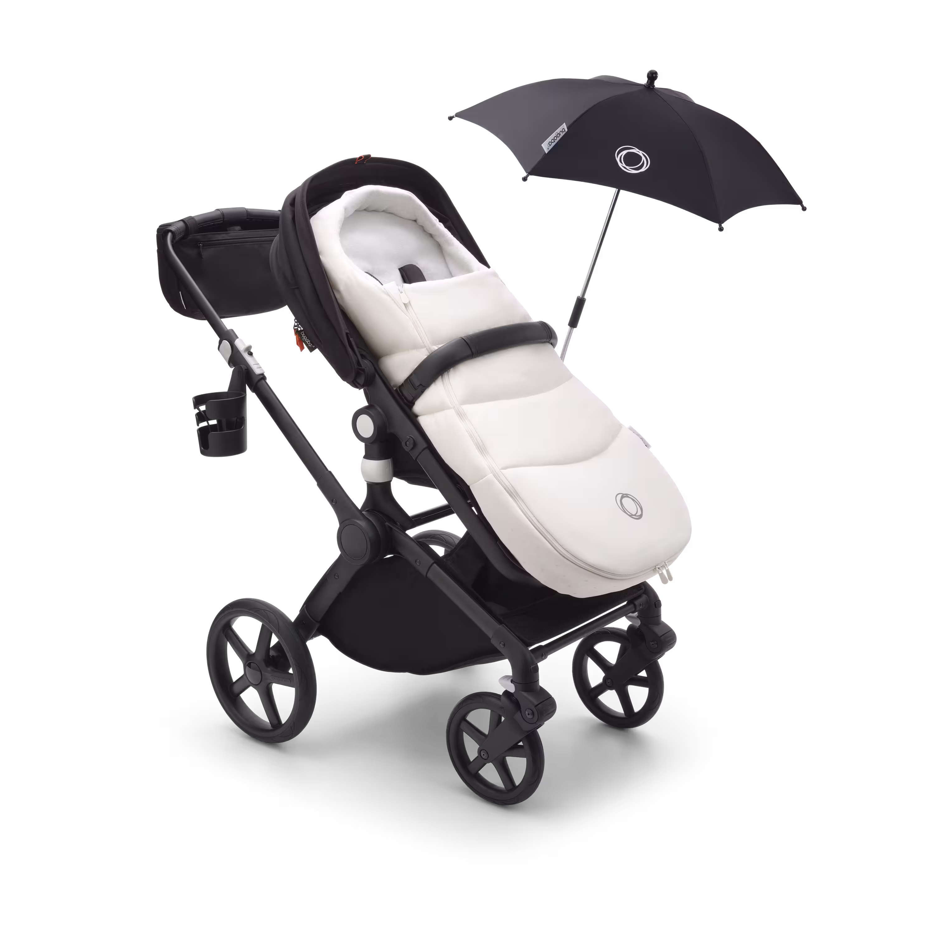 Bugaboo Fox Cub 2-in-1 stroller black base, midnight black fabrics, midnight black sun canopy - Main Modal Image Slide 12 of 12