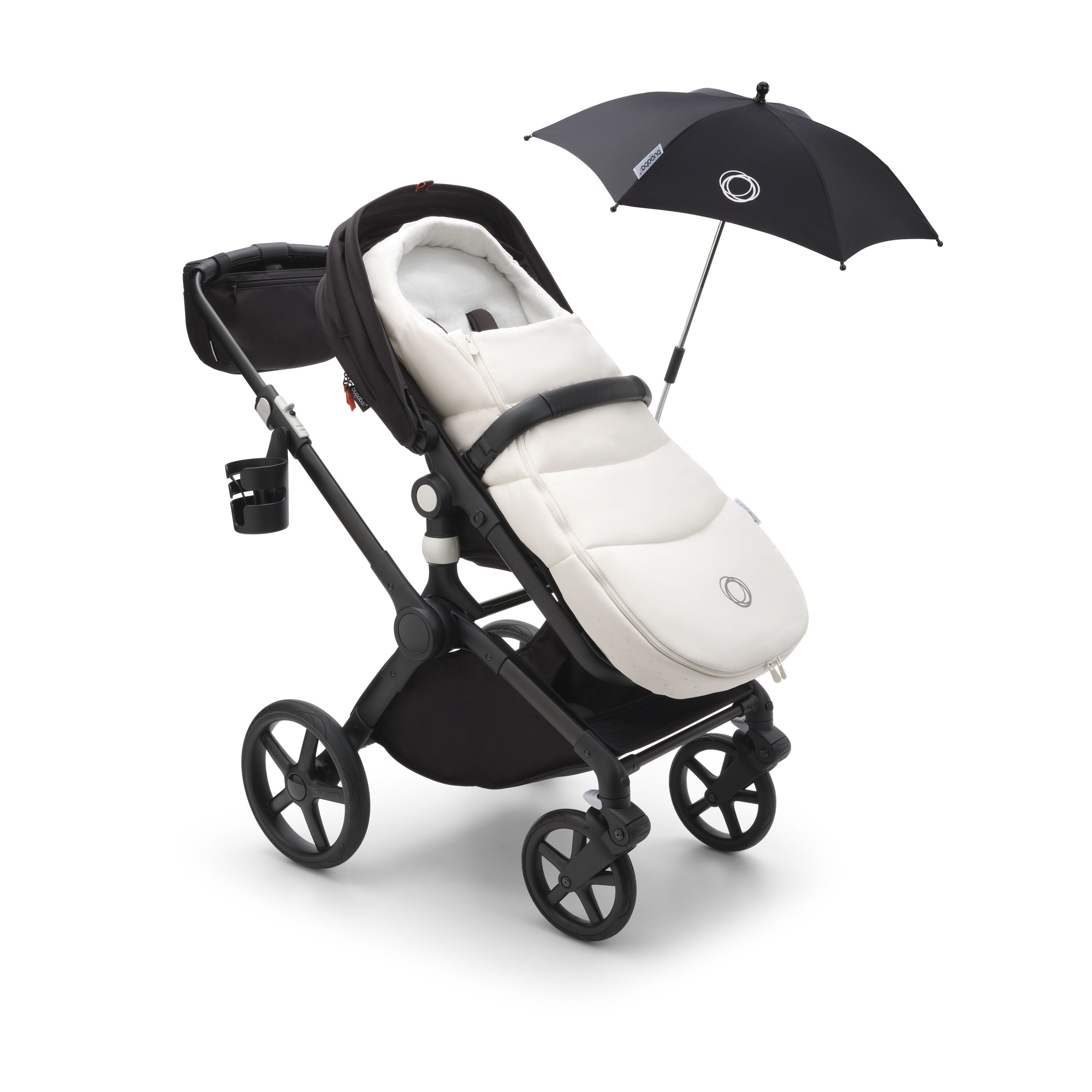 Bugaboo Fox Cub and seat stroller Midnight black sun canopy
