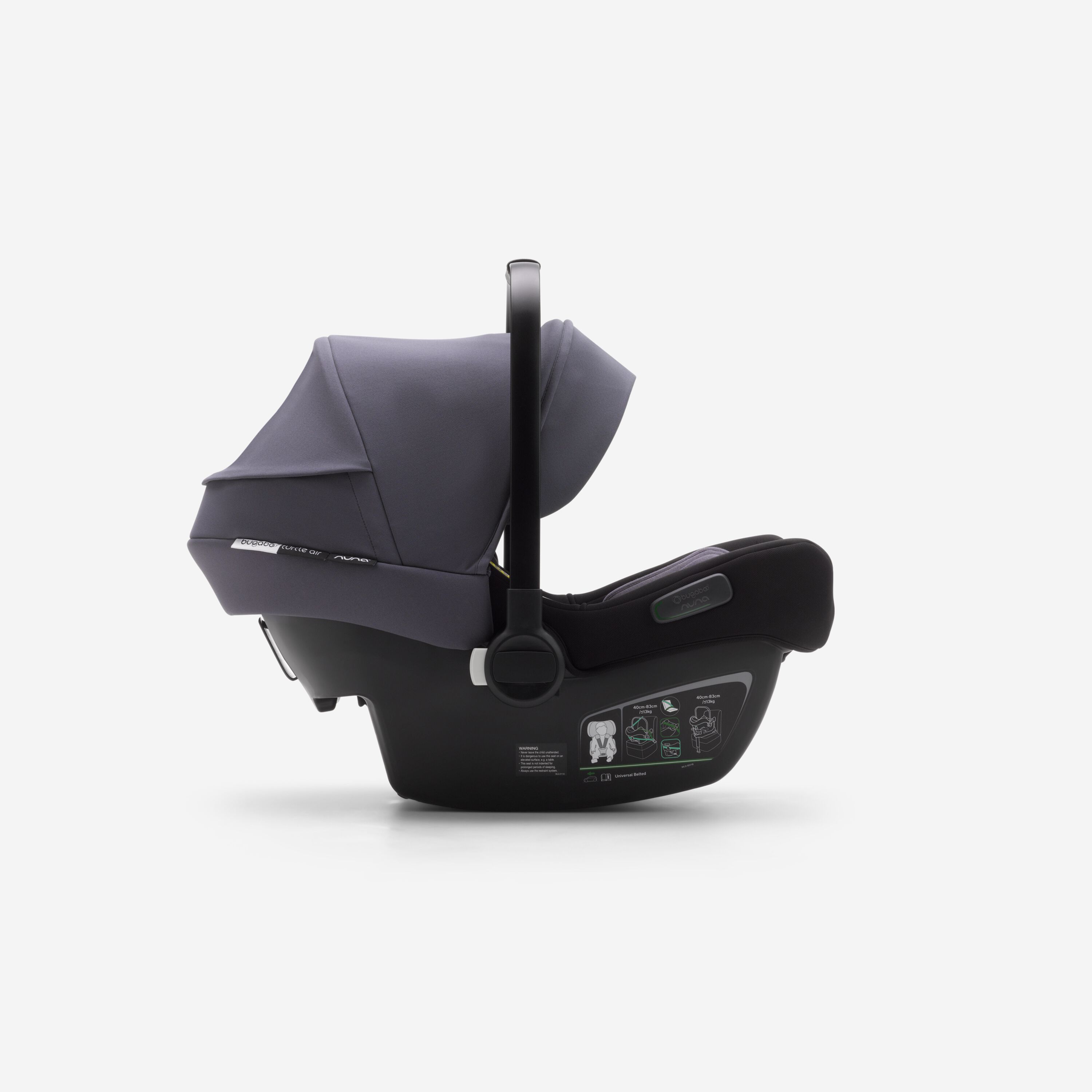 Bugaboo Fox 2 travel system steel blue sun canopy, steel blue fabrics, black base - Main Modal Image Slide 13 of 15