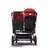 Bugaboo Donkey 3 Duo seat and bassinet stroller red sun canopy, black fabrics, black base - Thumbnail Slide 3 of 5