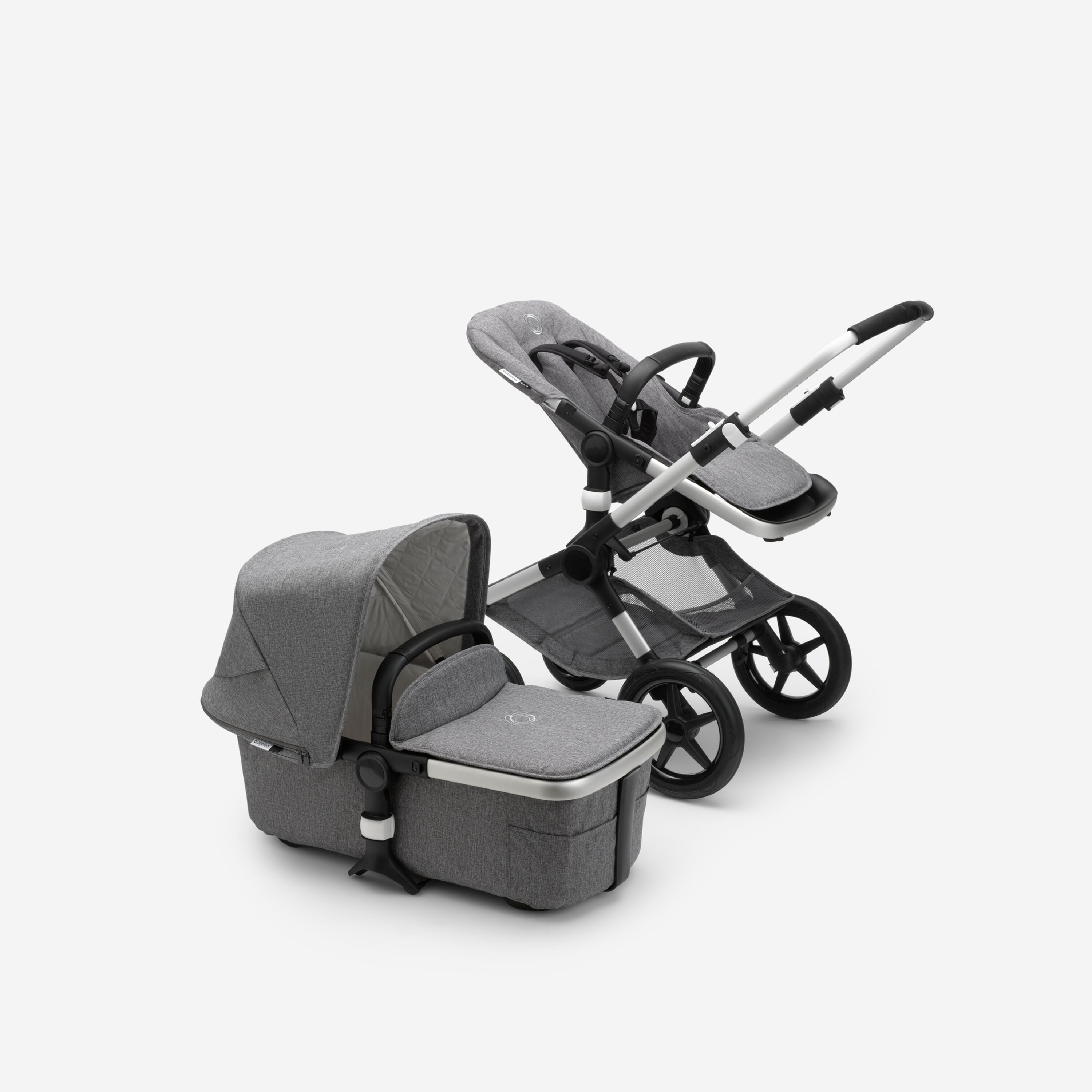 Refurbished Bugaboo Fox2 Classic complete ALU/GREY MELANGE - Main Modal Image Slide 3 of 3