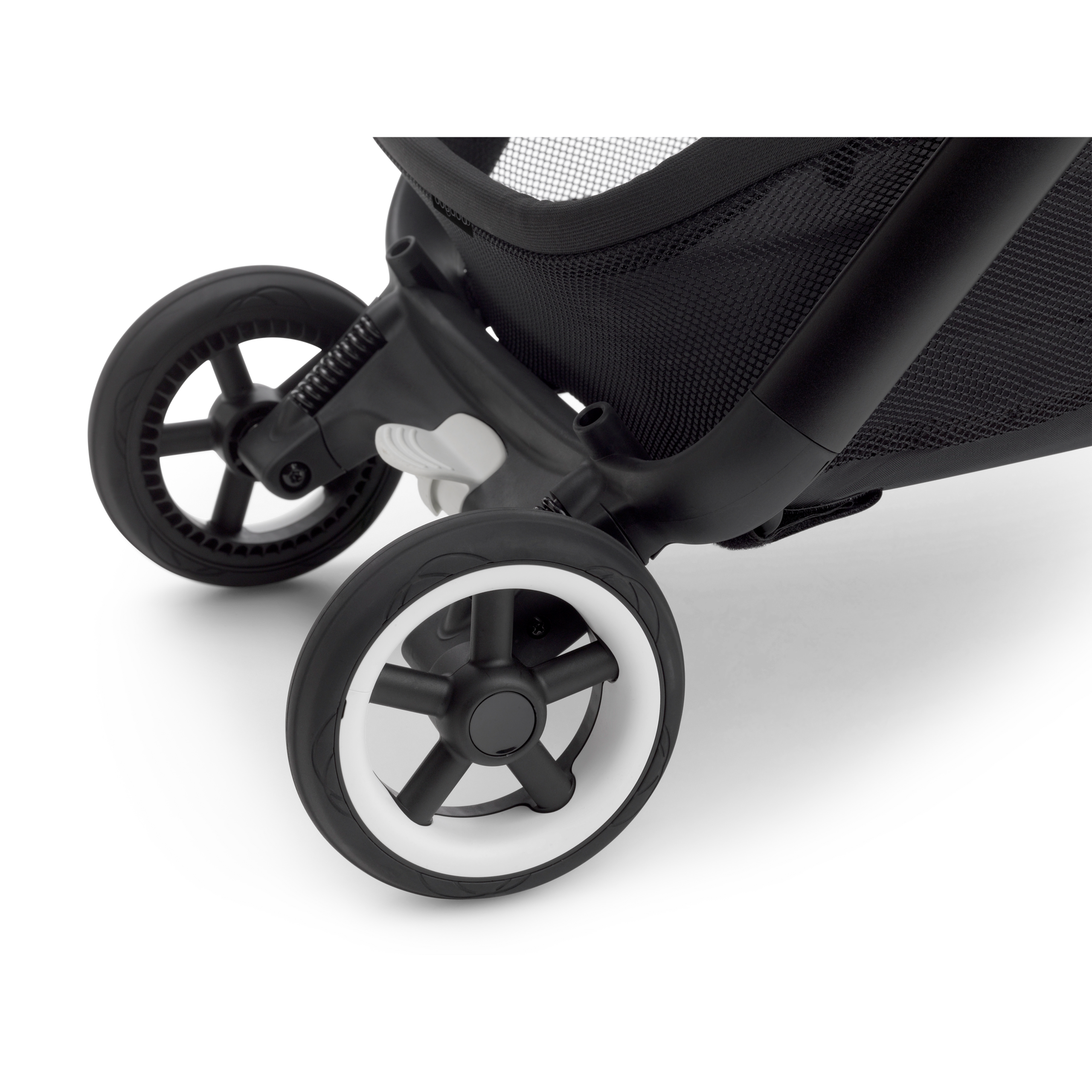 Bugaboo Butterfly travel stroller black base, midnight black fabrics, midnight black sun canopy - Thumbnail Slide 9 of 13