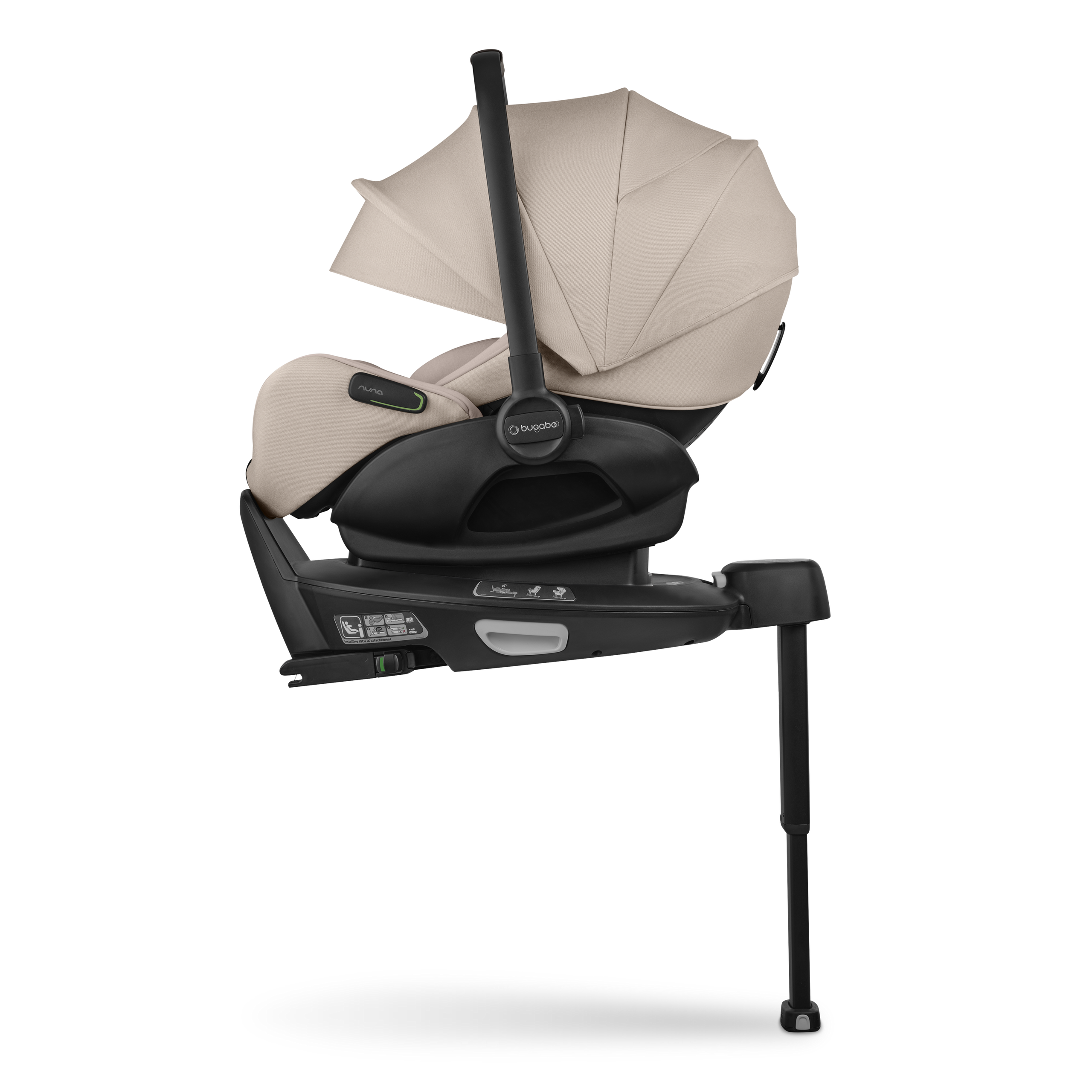 Bugaboo Otter with 360 ISOFIX Base by Nuna Desert taupe melange - Thumbnail Slide 2 of 6