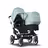 Bugaboo Donkey 3 Duo seat and bassinet stroller vapor blue sun canopy, black fabrics, aluminium base - Thumbnail Slide 1 van 5