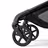 Bugaboo Kangaroo Double bassinet and seat pram black base, midnight black fabrics, midnight black sun canopy - Thumbnail Slide 9 of 18