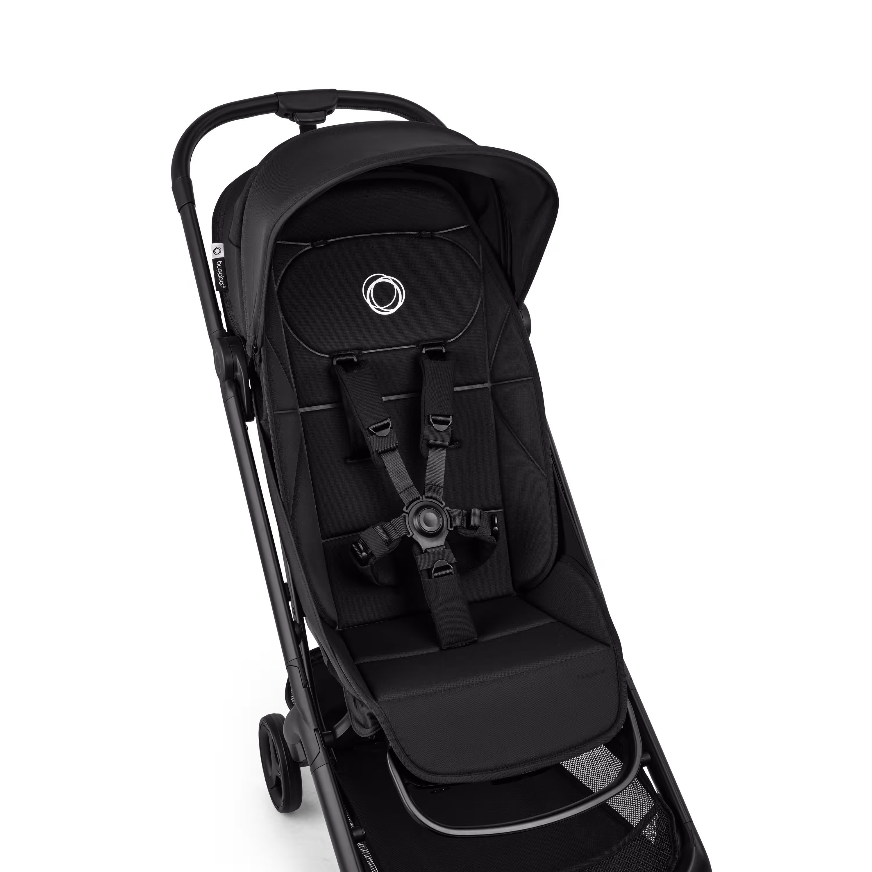 Bugaboo Butterfly 2 Plus travel stroller black base, deep indigo fabrics, deep indigo sun canopy - Main Modal Image Slide 5 of 12