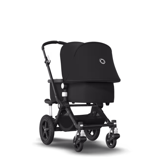 Bugaboo Cameleon 3 Plus sit and stand pushchair black sun canopy, black fabrics, black base - Main Image Slide 1 of 6