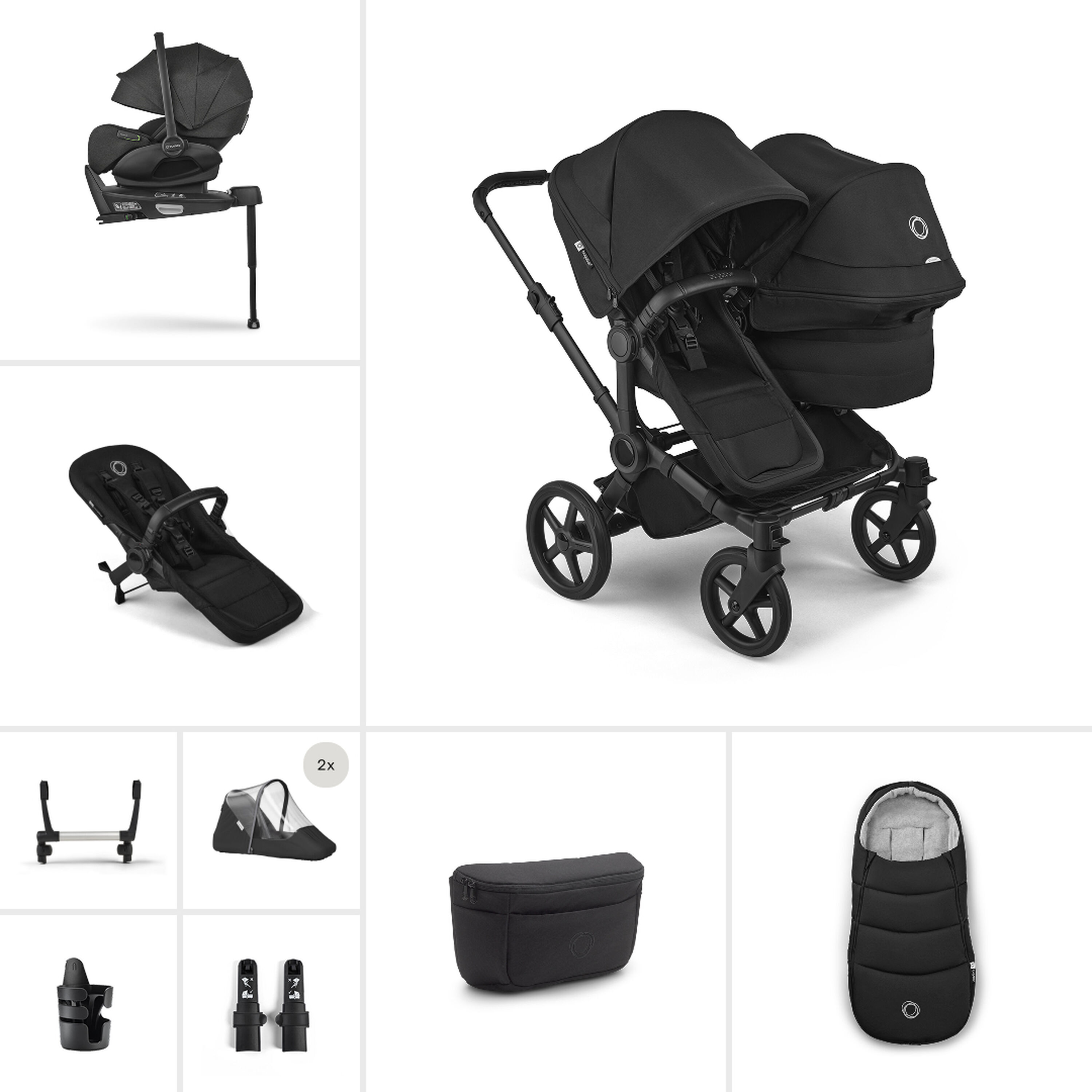 Bugaboo Donkey 6 Double Ultimate newborn bundle - Main Modal Image Slide 1 of 10