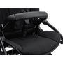 Bugaboo Bee 6 seat and bassinet stroller black sun canopy, black fabrics, black base
