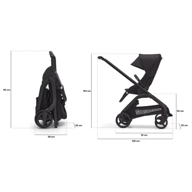 Refurbished Bugaboo Dragonfly seat complete NA GRAPHITE/GREY MELANGE-GREY MELANGE - Main Image Slide 5 of 14