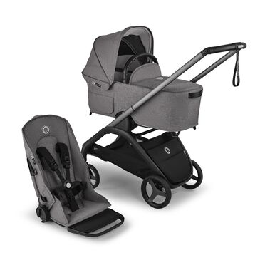 Refurbished Bugaboo Dragonfly complete GRAPHITE/GREY MELANGE-GREY MELANGE