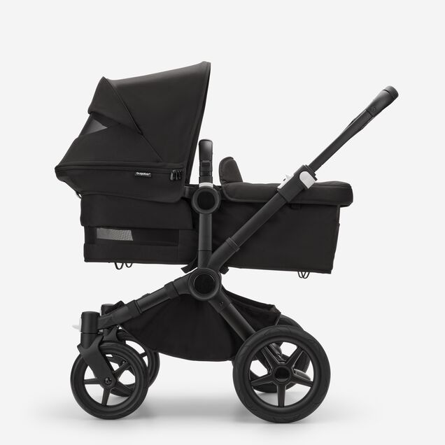 Bugaboo Donkey 5 Mono 2-in-1 stroller graphite base, midnight black fabrics, midnight black sun canopy - Main Image Slide 7 of 12