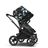 Bugaboo Donkey 5 twin stroller black base, grey mélange fabrics, animal explorer green/light blue sun canopy - Thumbnail Slide 4 of 12